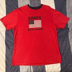 Vtg Chaps Ralph Lauren Mens T Shirt Sz M Red Blue